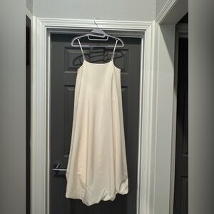 COS Elegant Bubble Hem Butter Yellow Dress